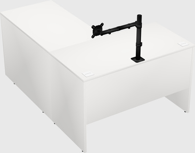 L-shaped office desk