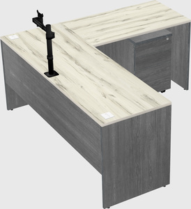 L-shaped office desk