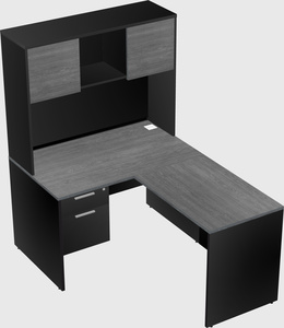L-shaped office desk