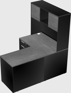 L-shaped office desk