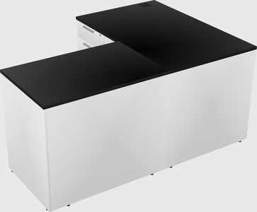 L-shaped office desk