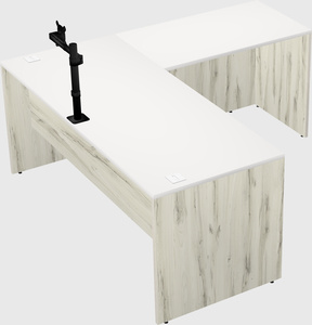 L-shaped office desk