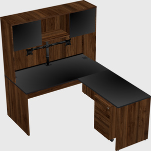 L-shaped office desk