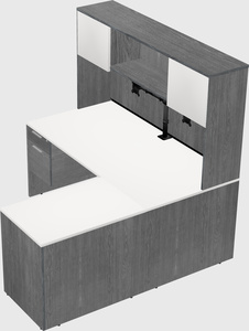 L-shaped office desk