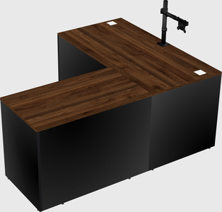 L-shaped office desk