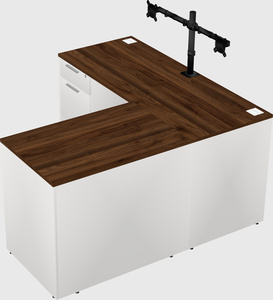 L-shaped office desk