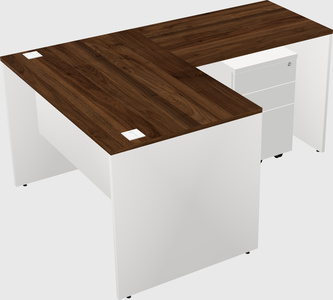 L-shaped office desk
