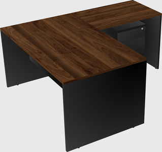 L-shaped office desk