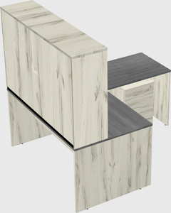 L-shaped office desk