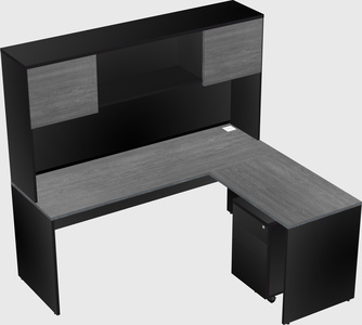 L-shaped office desk