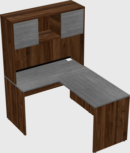 L-shaped office desk
