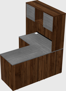 L-shaped office desk