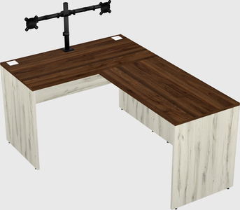 L-shaped office desk