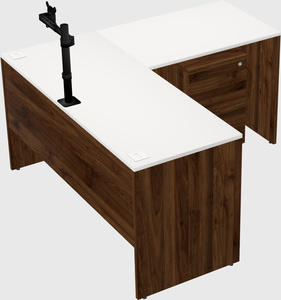 L-shaped office desk