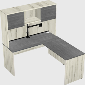 L-shaped office desk