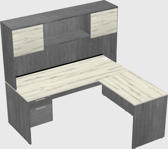 L-shaped office desk