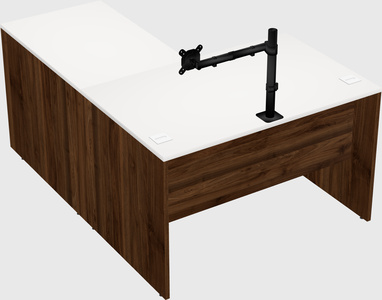 L-shaped office desk