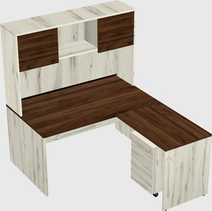 L-shaped office desk