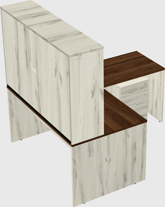 L-shaped office desk