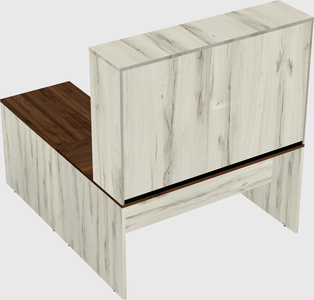 L-shaped office desk