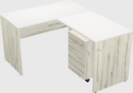 L-shaped office desk