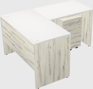 L-shaped office desk