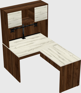 L-shaped office desk