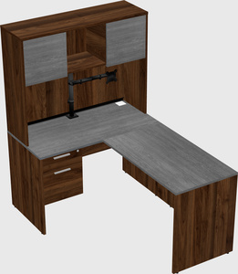 L-shaped office desk