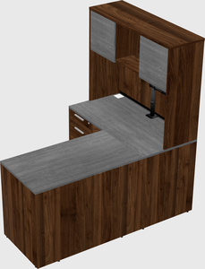 L-shaped office desk