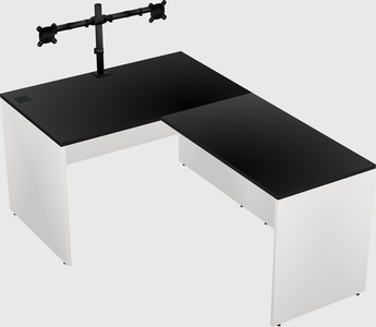 L-shaped office desk