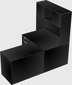 L-shaped office desk
