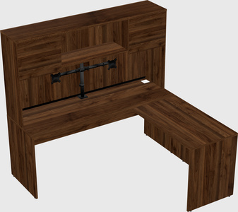 L-shaped office desk