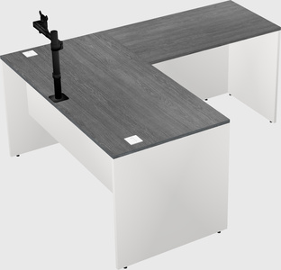 L-shaped office desk