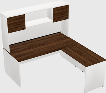 L-shaped office desk