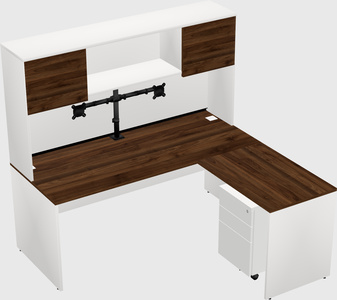 L-shaped office desk