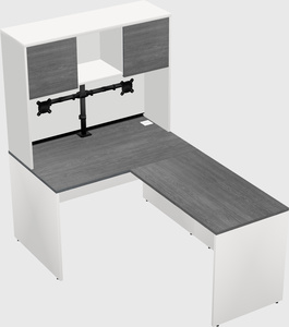 L-shaped office desk