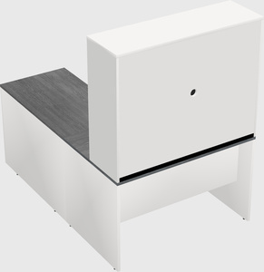 L-shaped office desk