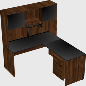 L-shaped office desk