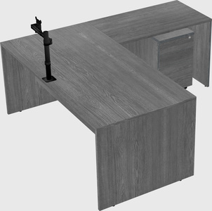 L-shaped office desk