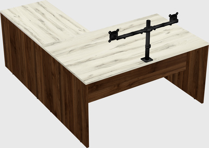 L-shaped office desk