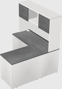 L-shaped office desk