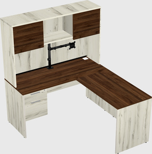 L-shaped office desk