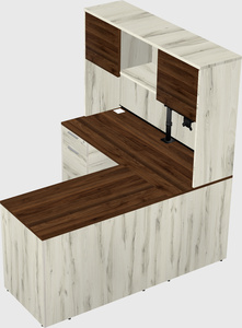 L-shaped office desk
