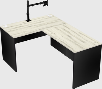 L-shaped office desk