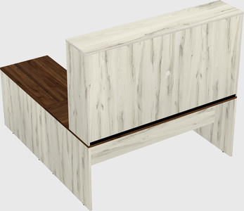 L-shaped office desk