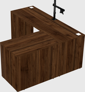 L-shaped office desk