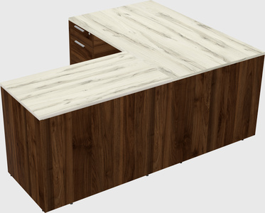 L-shaped office desk