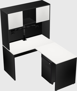 L-shaped office desk