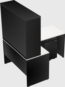 L-shaped office desk
