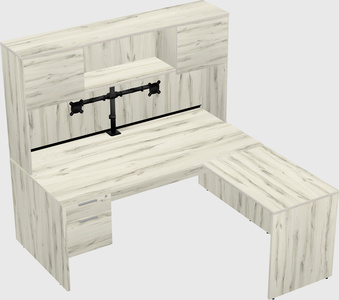 L-shaped office desk